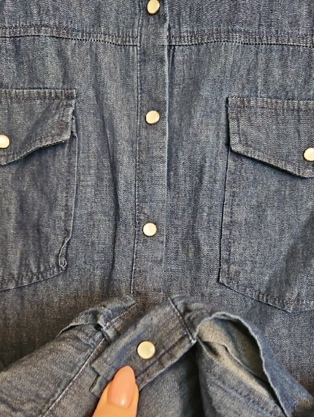 BONGO Dark Blue Denim Shirt - Picture 3 of 6